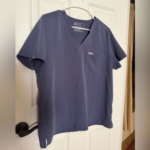 Figs Caterina Space Navy Scrub Top